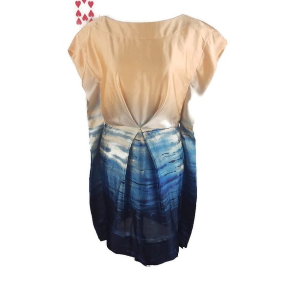peach color women's dress